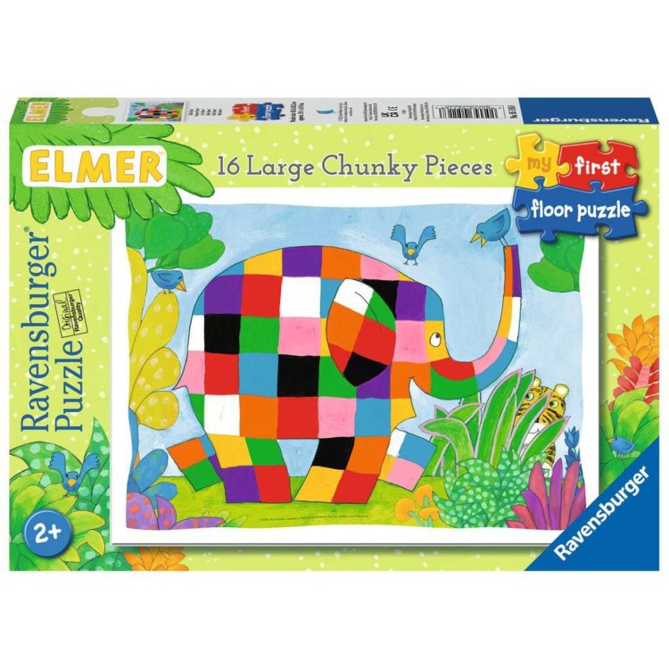 Ravensburger Elmer 16 Piece My First Floor Jigsaw Puzzle