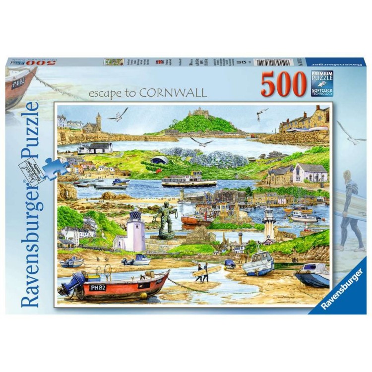 Ravensburger Escape to Cornwall 500 Piece Jigsaw Puzzle