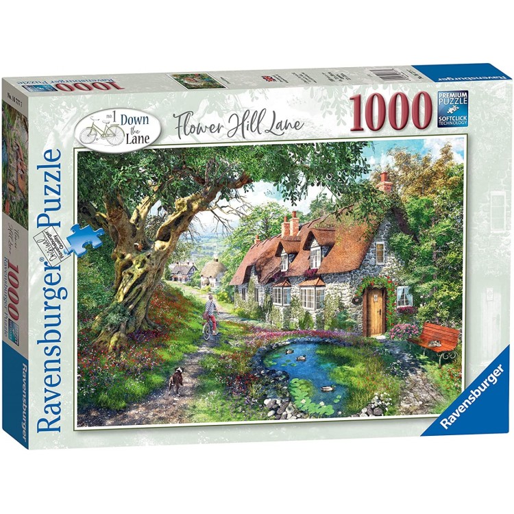 Ravensburger Flower Hill Lane 1000 Piece Jigsaw Puzzle