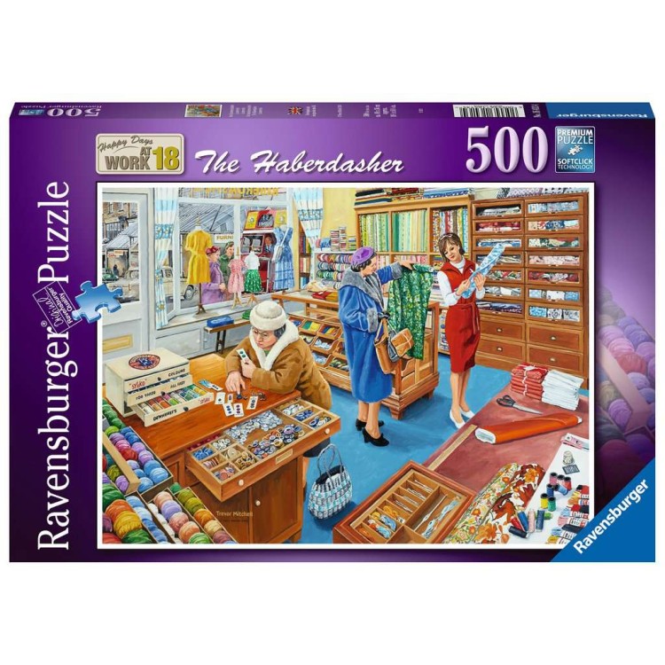 Ravensburger Happy Days at Work The Haberdasher 500 Piece Jigsaw Puzzle