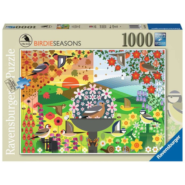 Ravensburger I Like Birds Birdie Seasons 1000 Piece Jigsaw Puzzle