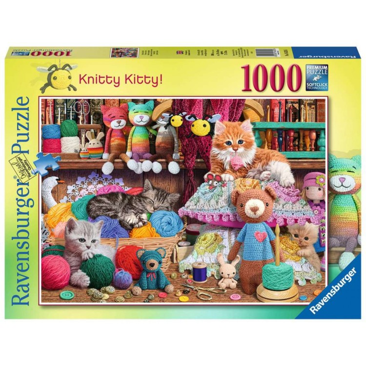 Ravensburger Knitty Kitty 1000 Piece Jigsaw Puzzle