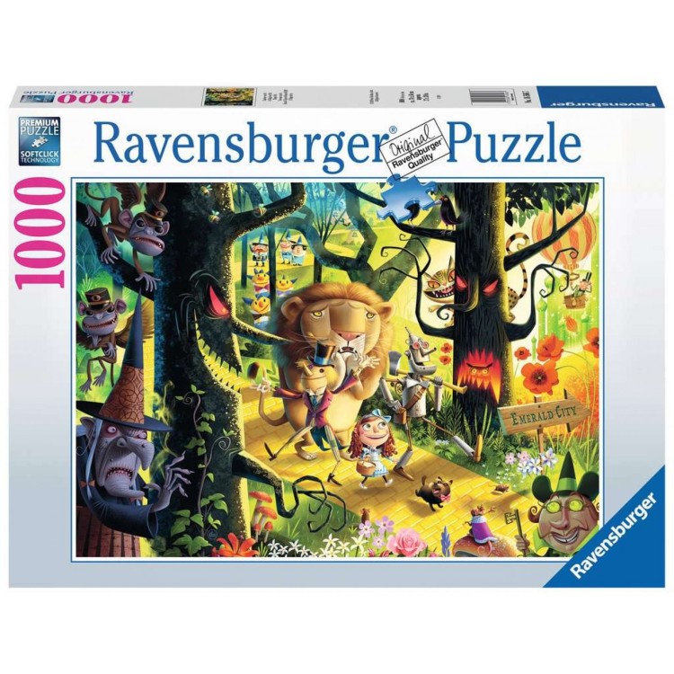Ravensburger Lions & Tigers & Bears Oh My! 1000 Piece Jigsaw Puzzle