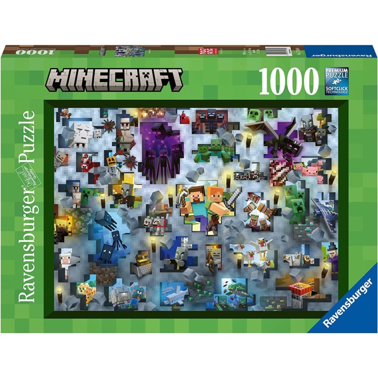 Ravensburger Minecraft Mobs 1000 Piece Jigsaw Puzzle