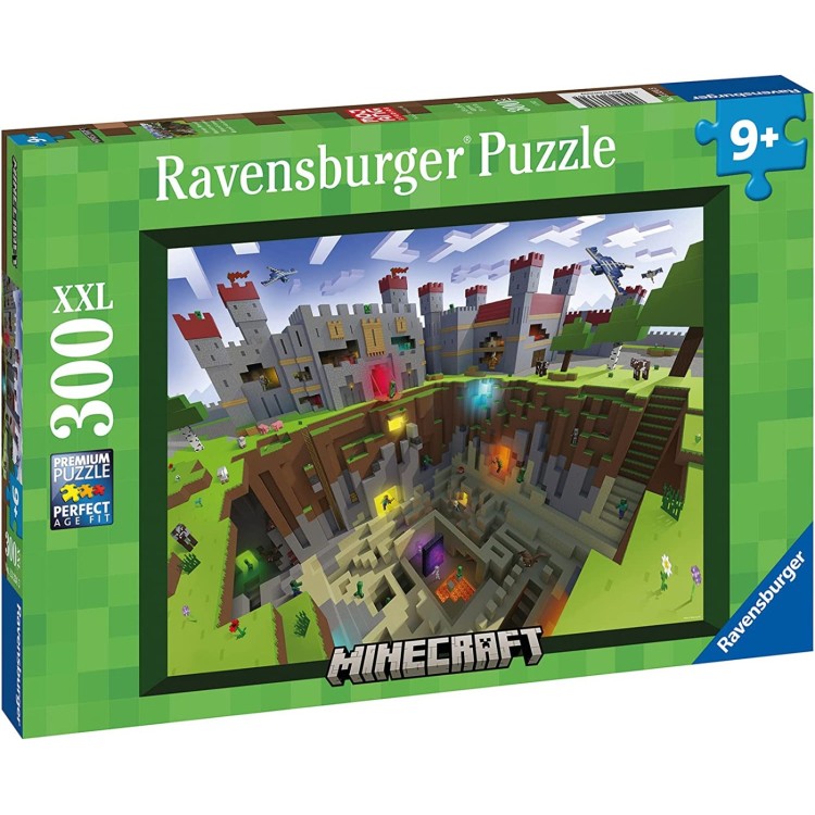 Ravensburger 300 XXL Piece Jigsaw Puzzle - Minecraft Cutaway
