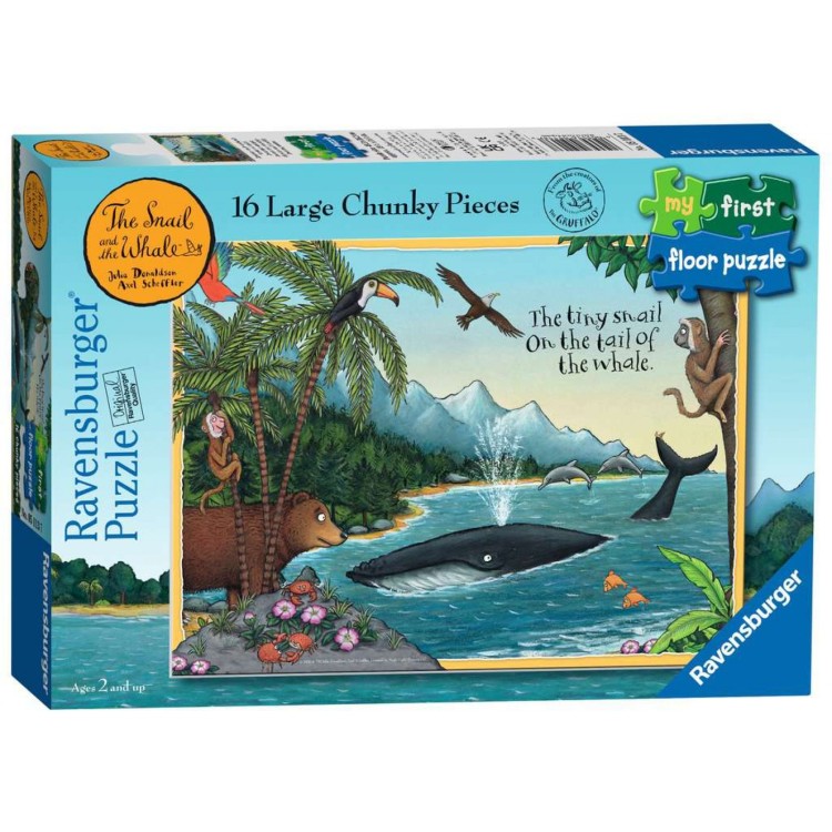 Ravensburger My First Floor Puzzle The Snail and the Whale 16 Piece Jigsaw Puzzle
