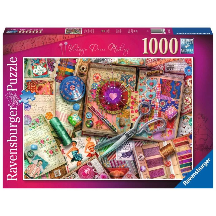 Ravensburger Vintage Dressmaking 1000 Piece Jigsaw Puzzle