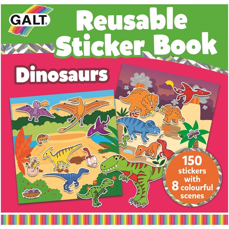 Galt Reusable Sticker Book - Dinosaurs