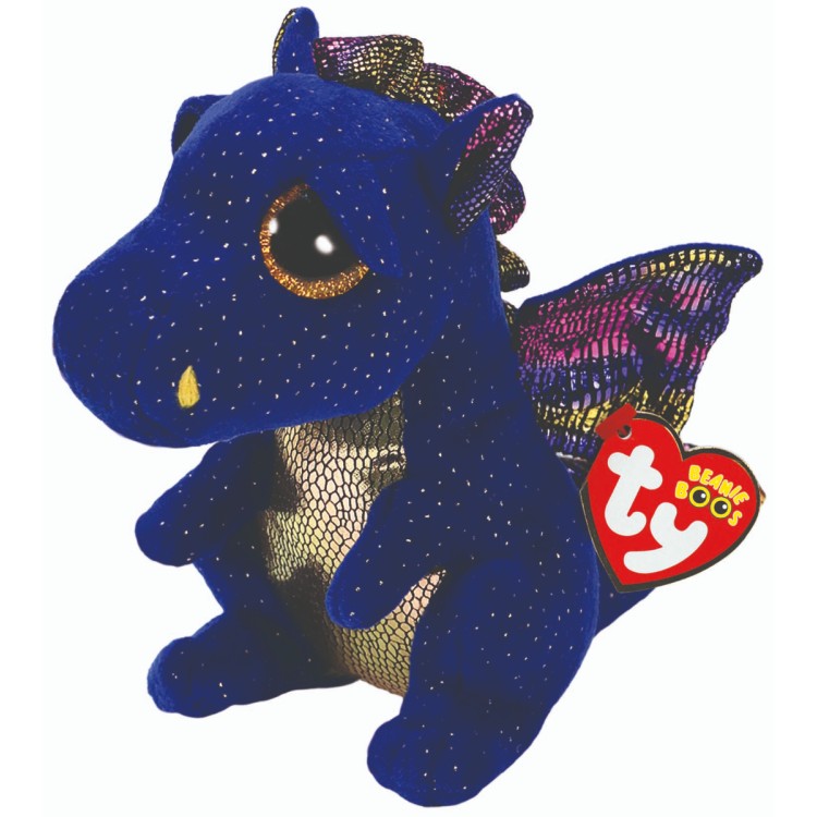 TY Saffire the Dragon Beanie Boo Regular Size