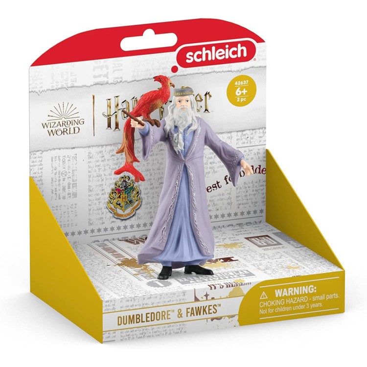 Schleich Harry Potter Wizarding World - Professor Dumbledore & Fawkes Figures