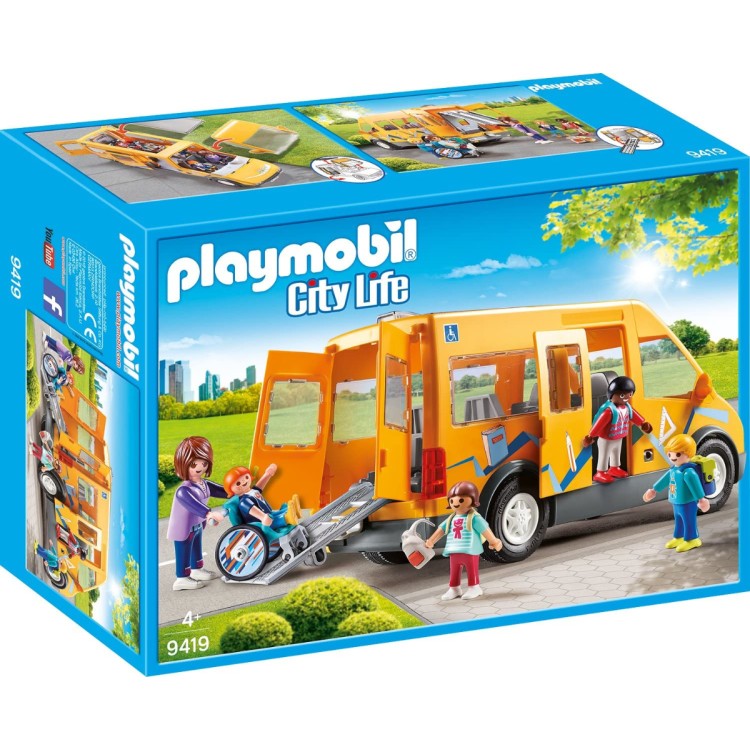 Playmobil City Life 9419 School Van Set