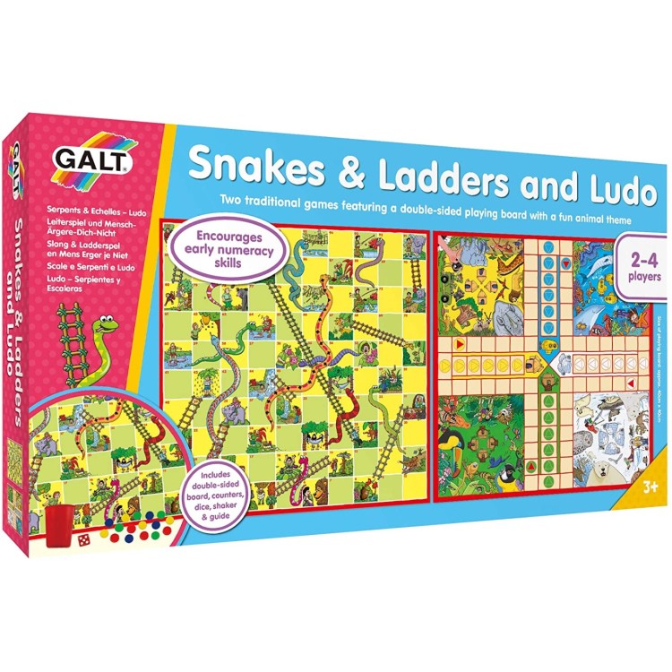 Galt Snakes & Ladders and Ludo Board Games Set