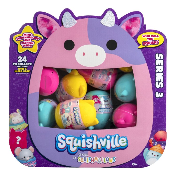 Squishville Mystery Mini Squishmallow Capsule - Series 3 (One Capsule Supplied - Chosen at Random)