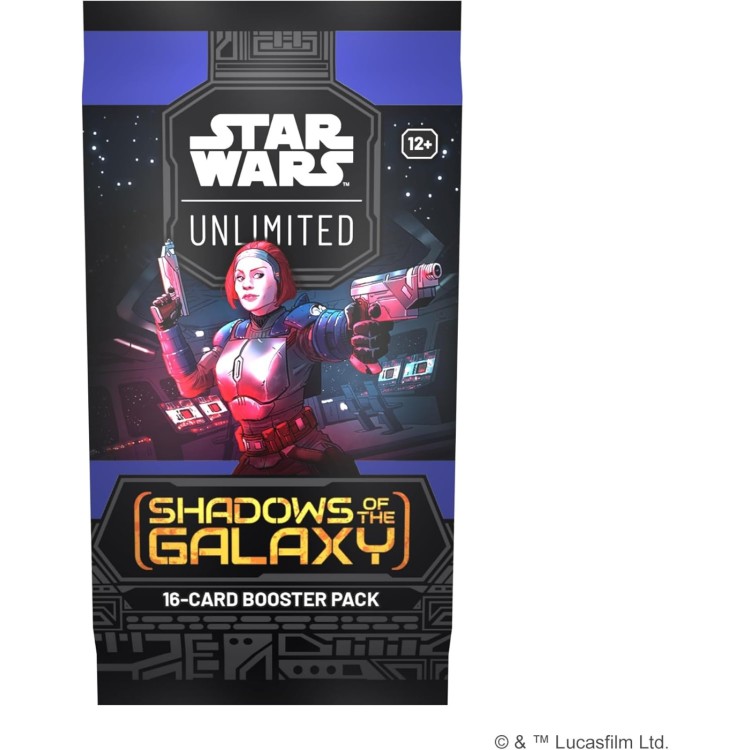 Star Wars Unlimited TCG: Shadows of the Galaxy Single Booster Pack (One Supplied - Cover Art Chosen at Random