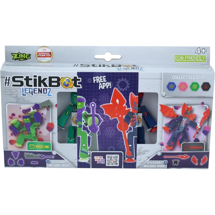 StikBot Legendz - Raze Oni and Dominus Double Pack