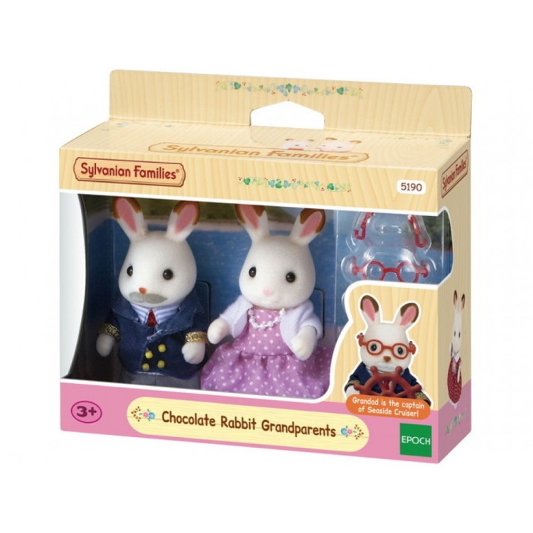 Sylvanian Families Chocolate Rabbit Grandparents Set