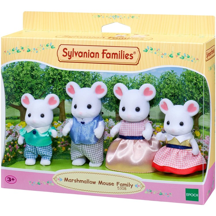 Sylvanian Families Marshmallow Mouse Family Set