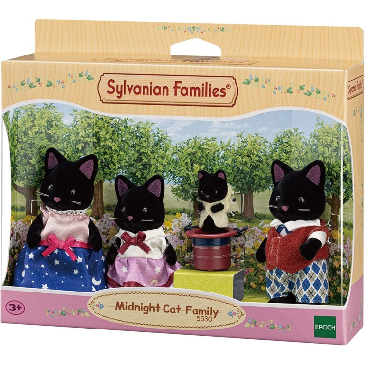 Sylvanian Families Midnight Cat Family