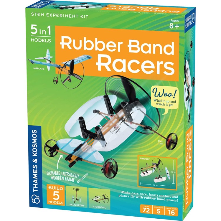 Thames & Kosmos Rubber Band Racers Set