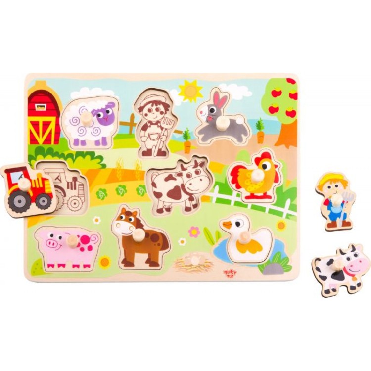Tooky Toys Wooden Farm Puzzle
