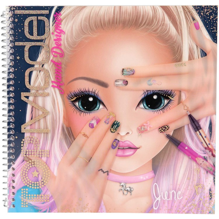 Top Model Hand Designer Colouring and Design Book