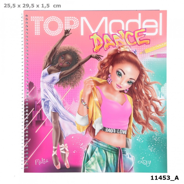 Top Model Dance Colouring and Design Book