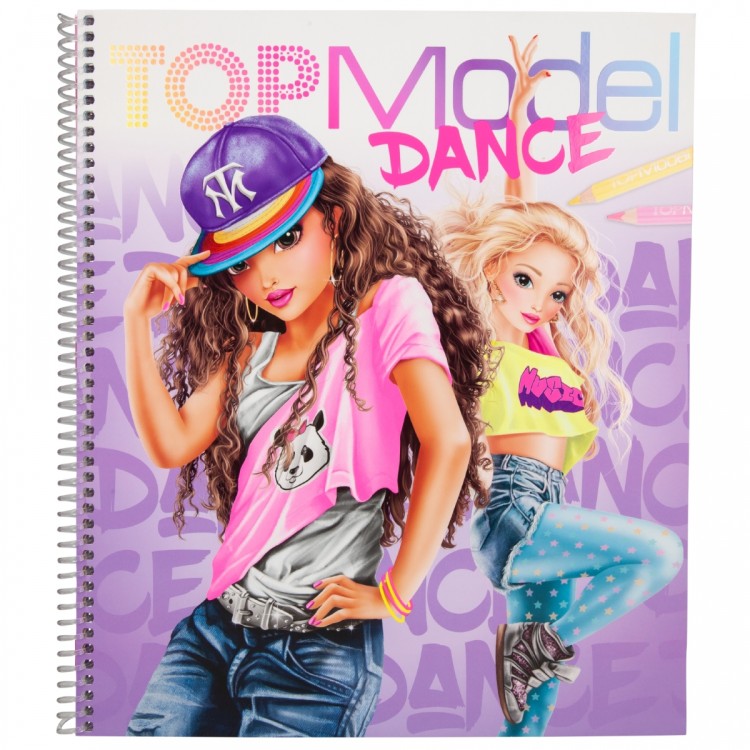 Top Model Dance Colouring Design Book