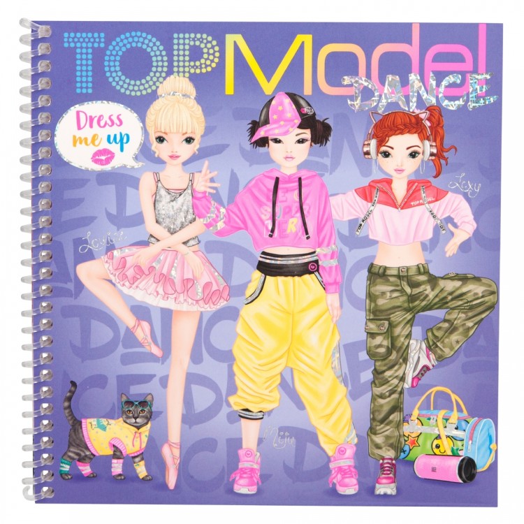 Top Model Dance Dress Me Up Sticker Book - Bright Star Toys