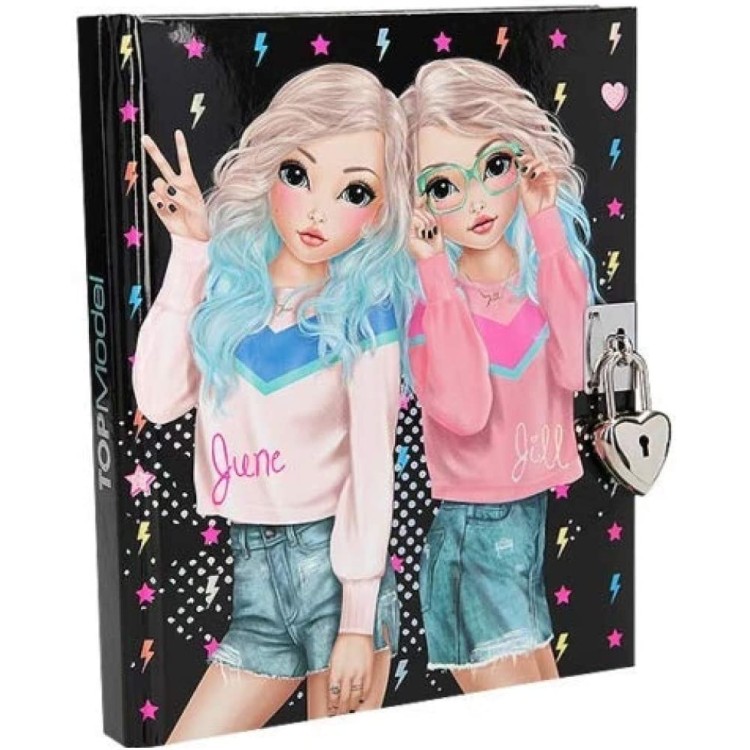 Top Model Lockable Diary with Padlock - June and Jill