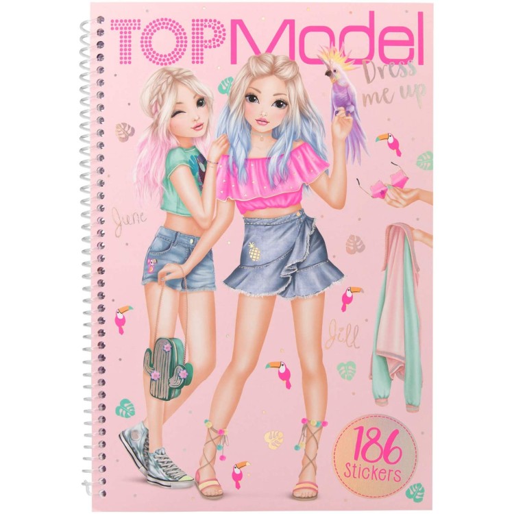 Top Model Dress Me Up Design Sticker Book