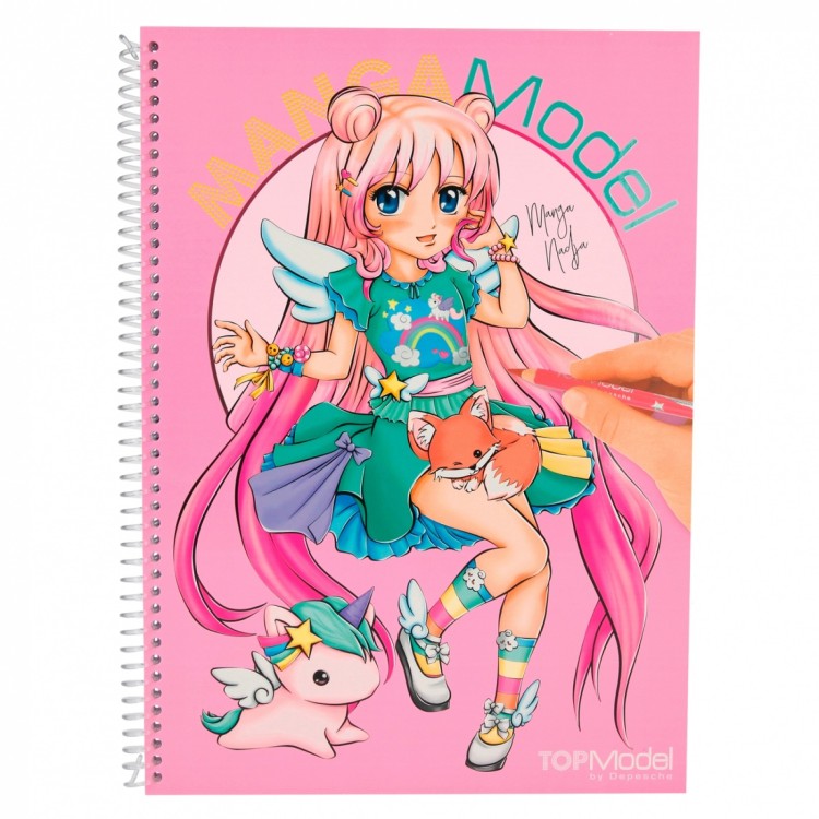 Top Model Manga Model Colouring Book