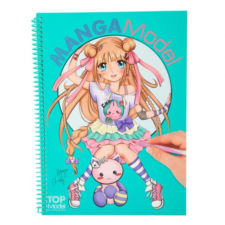 Top Model Manga Model Colouring Book