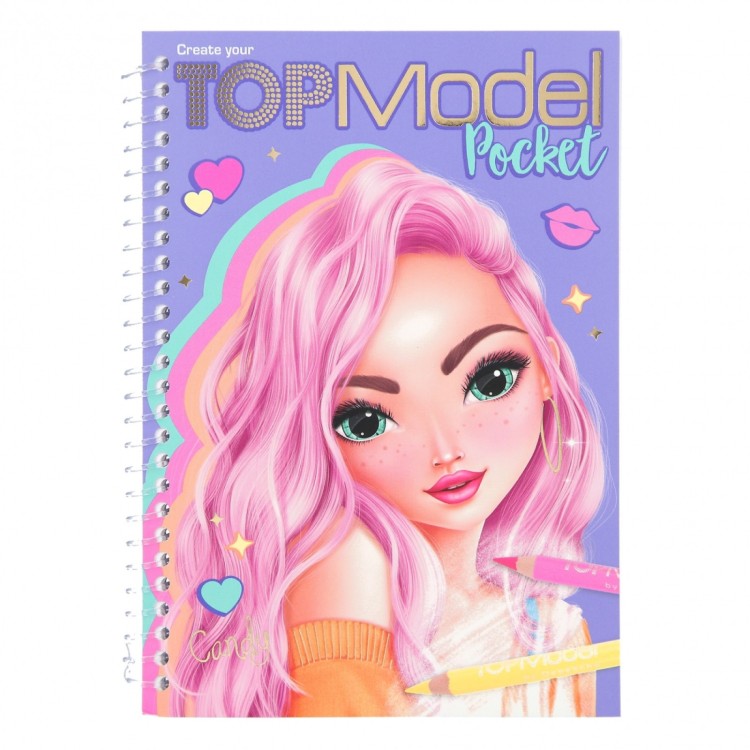 Top Model Pocket Colouring Book