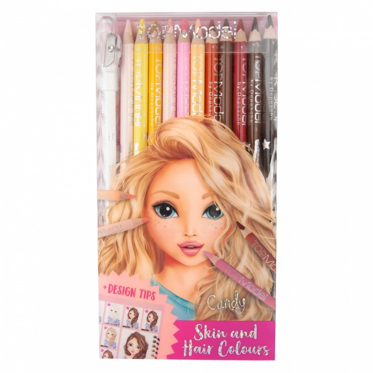 Top Model Skin and Hair Colours Coloured Pencil Set