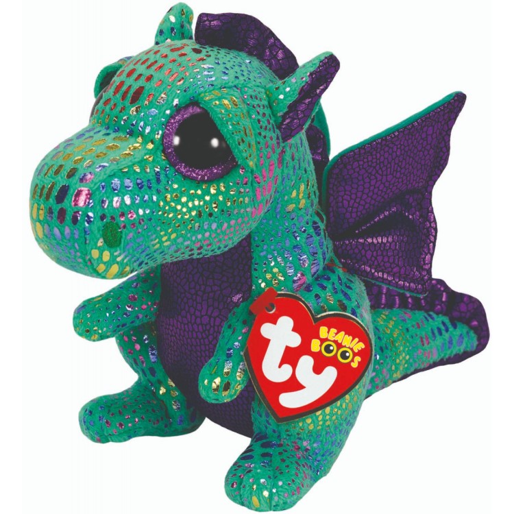 TY Cinder the Dragon Beanie Boo Regular Size