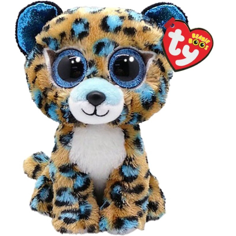 TY Cobalt the Leopard Beanie Boo Regular Size