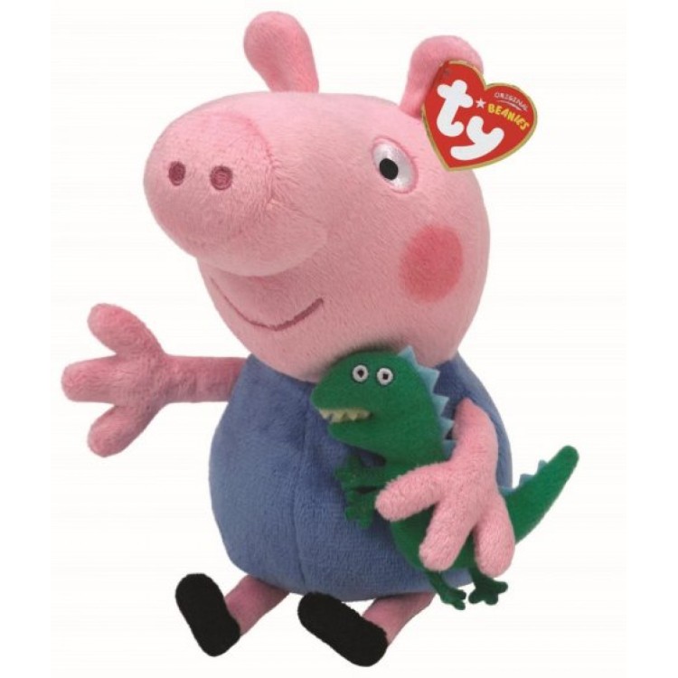 TY George Pig Beanie Boo Regular Size