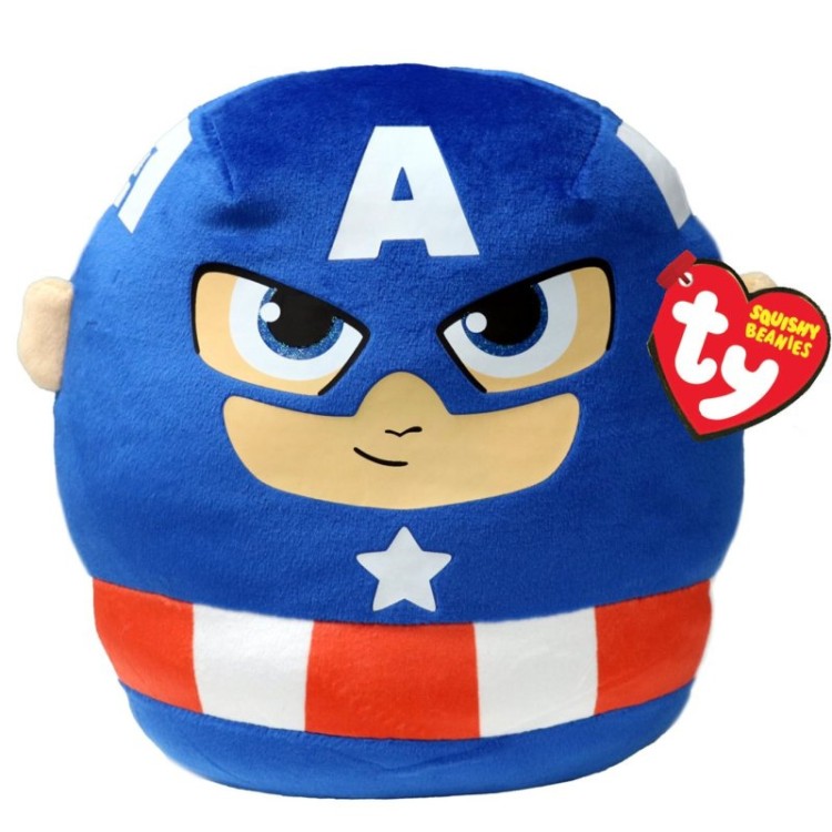 TY Marvel Captain America Squishy Beanie 14