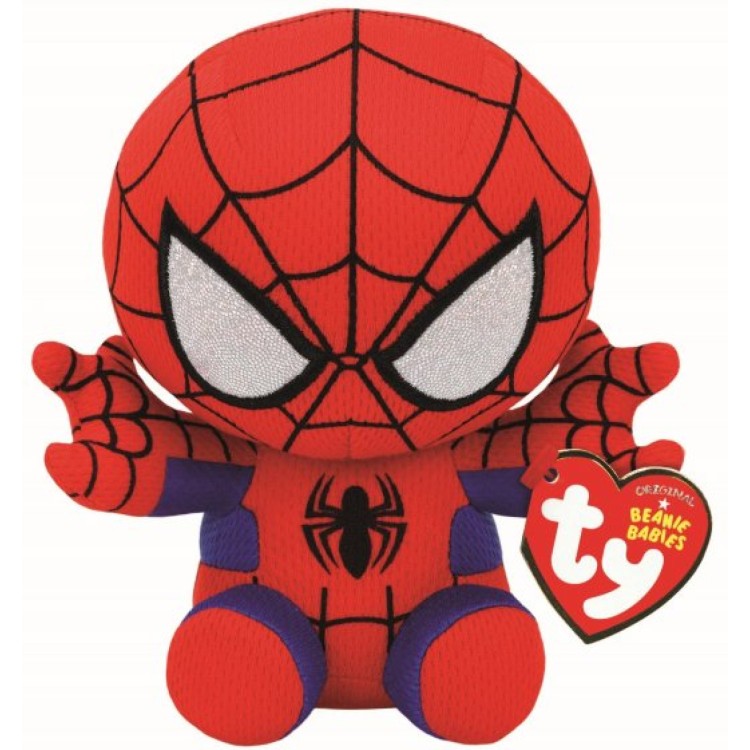 TY Marvel Spider-Man Beanie Babies Regular Size Spiderman