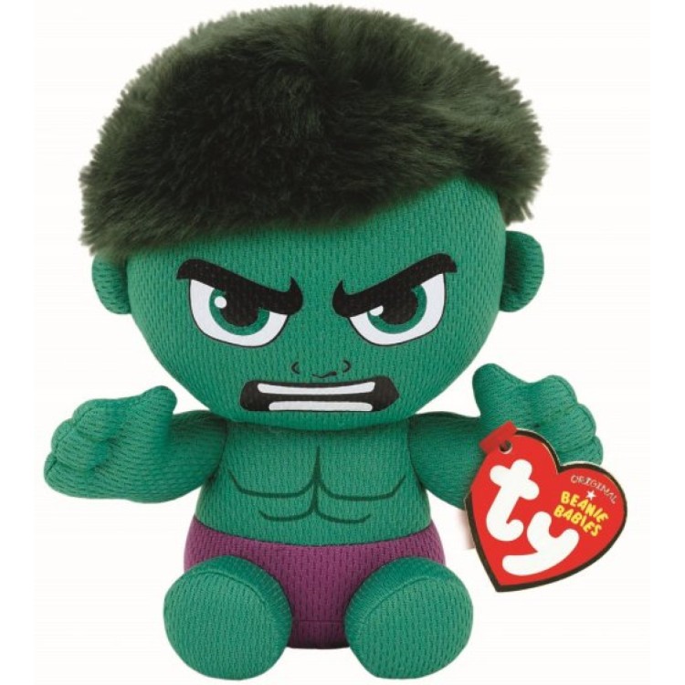 TY Marvel The Hulk Beanie Babies Regular Size