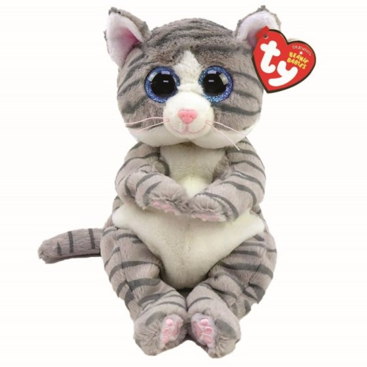 TY Mitzi the Tabby Cat Beanie Bellies Regular Size