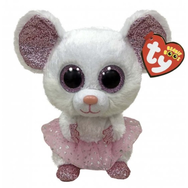 TY Nina the Mouse Beanie Boo Regular Size