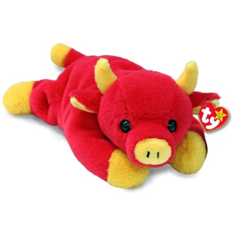 TY Original Beanie Baby Plush - Snort the Bull II (Beanie Babies)