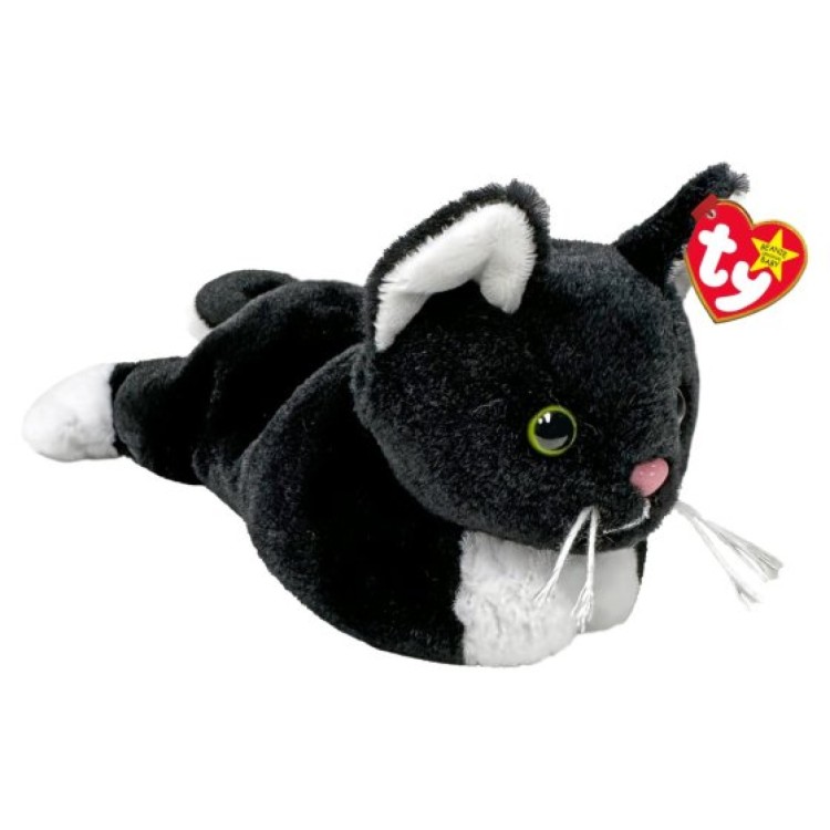 TY Original Beanie Baby Plush - Zip the Cat II (Babies)