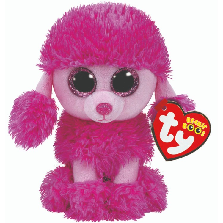 TY Patsy the Pink Poodle Beanie Boo Regular Size