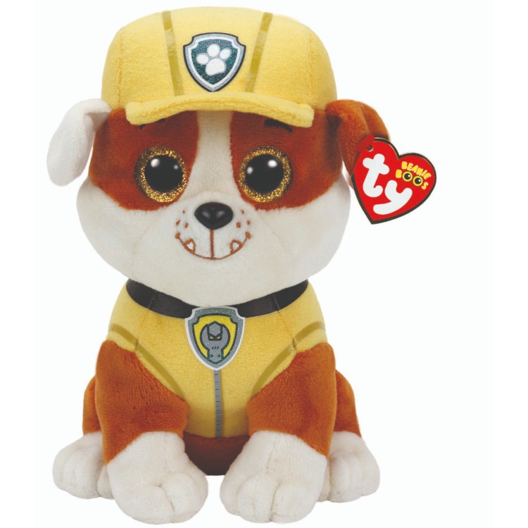 TY Paw Patrol Rubble Beanie Boo Medium Size