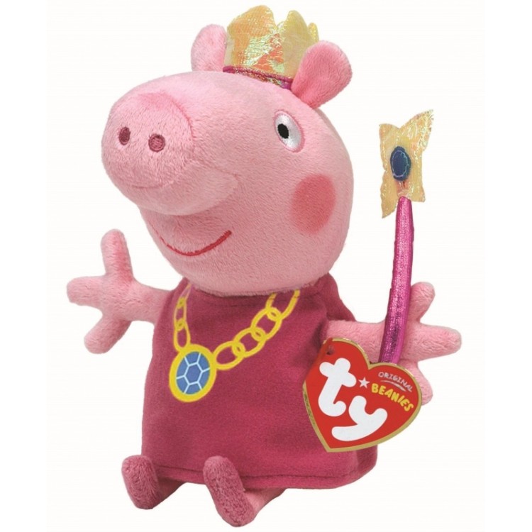 TY Peppa Pig Princess Beanie Boo - Regular Size