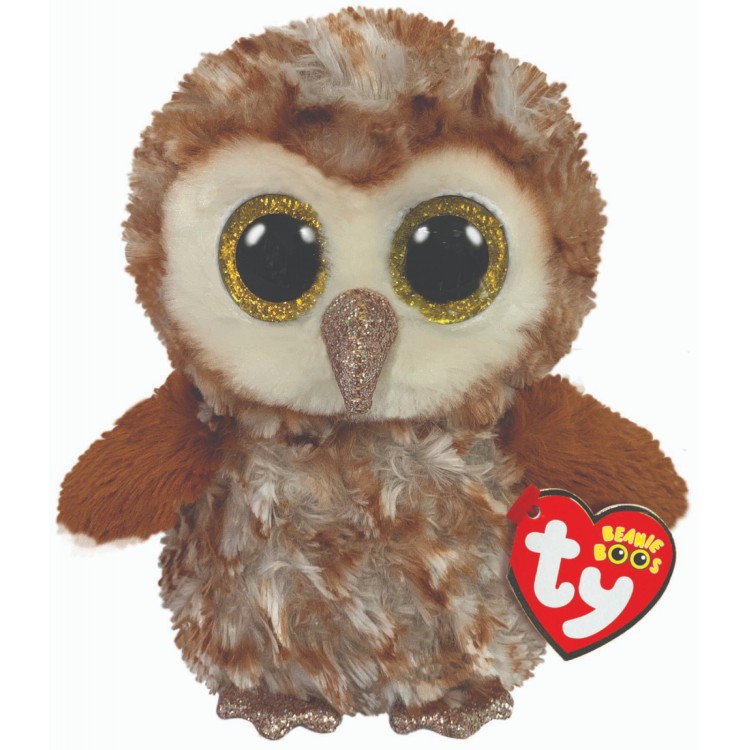 TY Percy the Owl Beanie Boo Regular Size