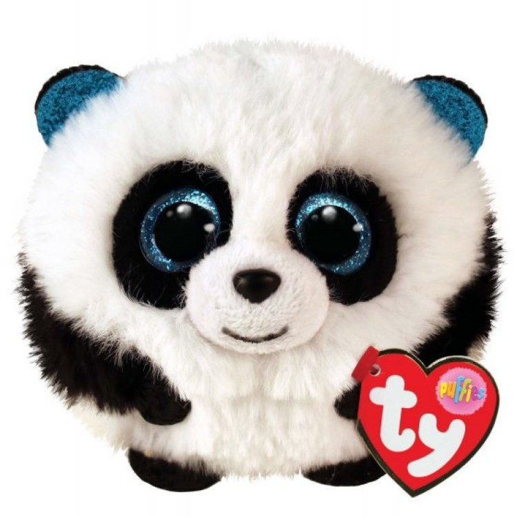 TY Puffies Bamboo the Panda Plush