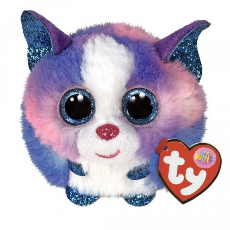 TY Puffies Cleo the Husky Plush